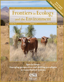 <center>Frontiers in Ecology and the Environment</center>